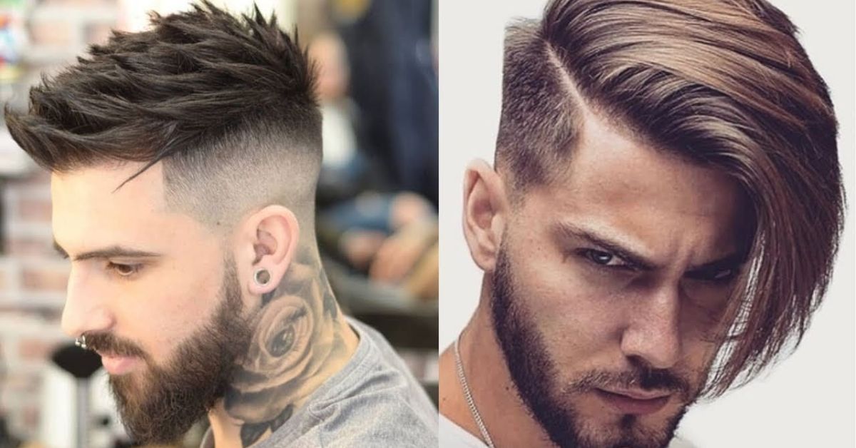 Thick Swept Back Undercut Hair Style